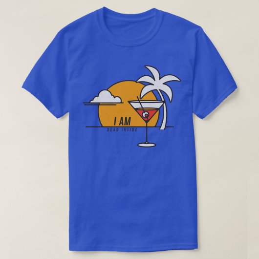 私は内で死んでいる Tシャツ (デザイン正面)