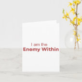 私は内部の敵である カマラ・ハリス ドナルド・トランプ 2 カード (黄色い花)