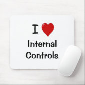 私は内部制御-おもしろいな承諾の引用文--を愛します マウスパッド (マウス)