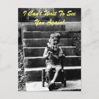 私は再びあなたに会うのが待ち遠しい！ ポストカード