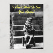 私は再びあなたに会うのが待ち遠しい! ポストカード (正面)