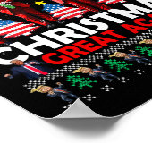 私は再びサンタトランプ素晴らしダンスを作る ポスター (角)