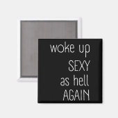 私は再びシャツ皮肉Gr地獄のように目がおもしろい覚めた マグネット (正面/裏面)