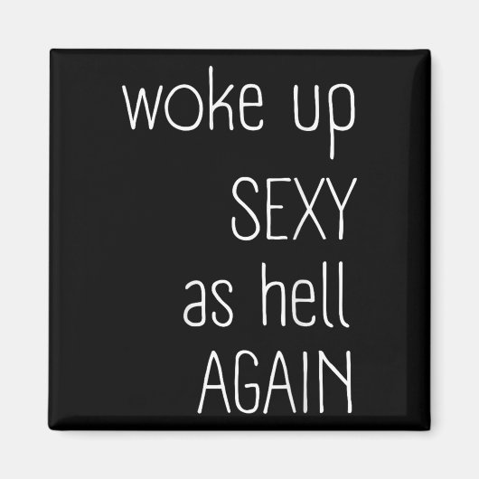 私は再びシャツ皮肉Gr地獄のように目がおもしろい覚めた マグネット (正面)