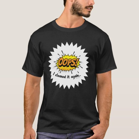 私は再び掃除した家政婦ジャニタークリーニ Tシャツ (正面)