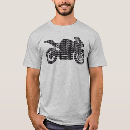 私は再度促進しません Tシャツ (正面)