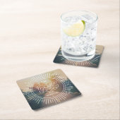 私は冒険のために感謝しています スクエアペーパーコースター (インサイチュ)