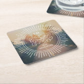 私は冒険のために感謝しています スクエアペーパーコースター (アングル)