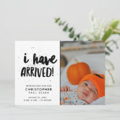 私は写真少年誕生の発表を受けました 案内状 (スタンド正面)