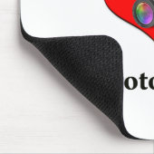 私は写真撮影を愛します マウスパッド (コーナー)