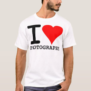 私は写真撮影を愛します Tシャツ