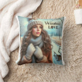 私は冬が大好きだ クッション (ブランケット)