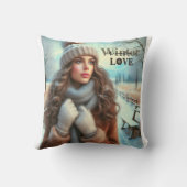 私は冬が大好きだ クッション (裏面)