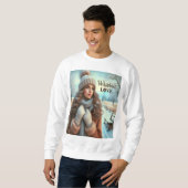 私は冬が大好きだ スウェットシャツ (正面フル)