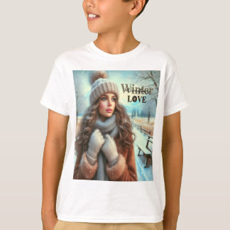 私は冬が大好きだ Tシャツ