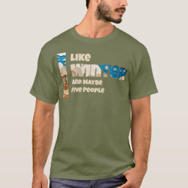 私は冬とたぶん5人が好き Tシャツ