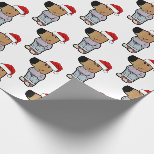 私は冷たい男のミームクリスマスおもしろい、冷たい男 ラッピングペーパー (角)