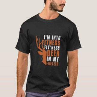 私は冷凍庫でフィットネスフィットネスディアーにおもしろい入る Tシャツ