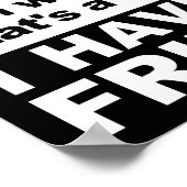 私は冷蔵庫のポスおもしろいターがある ポスター (角)