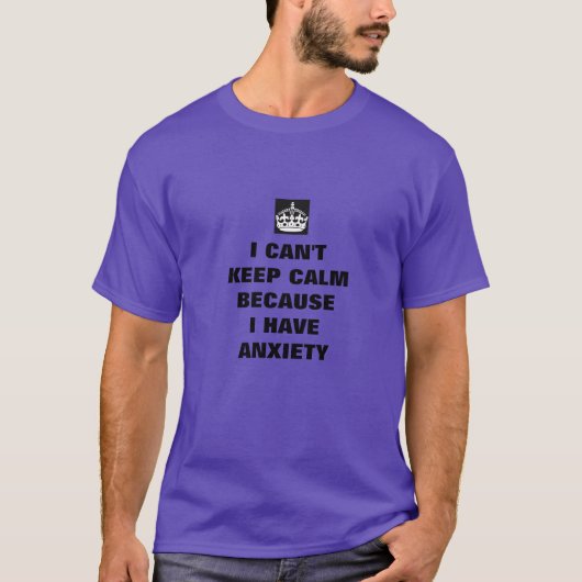私は冷静にいられない、焦りがある Tシャツ (正面)