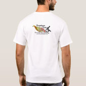 私は凝視しません(ライト) Tシャツ (裏面)