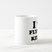 私は凧を飛ばすことを愛します コーヒーマグカップ (中央)