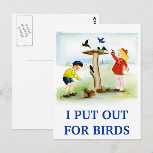 私は出した ポストカード (正面/裏面)