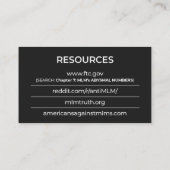 私は出るのを救済してもいいです- 名刺 (裏面)