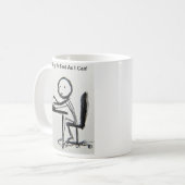 私は出来る限り速く働いている！ コーヒーマグカップ (正面左)