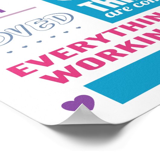 私は出来る、私はやる気を起こさせる引用文 ポスター (角)