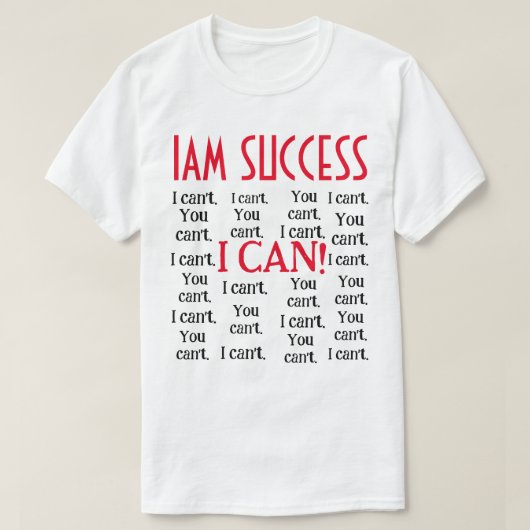 私は出来る Tシャツ (デザイン正面)