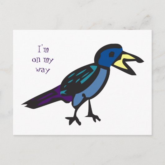 私は出産に向かっている ポストカード (正面)