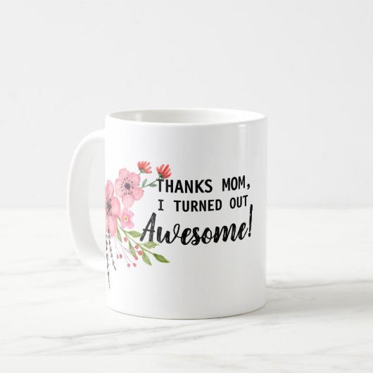 私は出素晴らした コーヒーマグカップ (正面左)