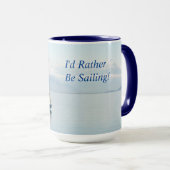 私は出航したい、メッセージカスタマイズや名前を望む マグカップ (正面右)