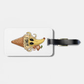 私は分割し、かわいいバナナアイススクリーム ラゲッジタグ (裏面横)