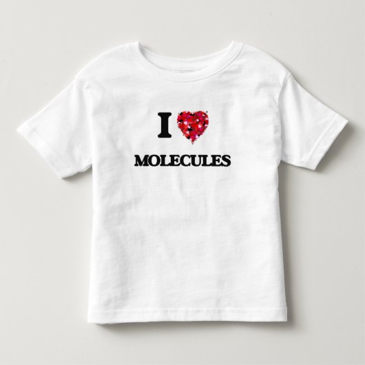私は分子を愛します トドラーTシャツ (正面)