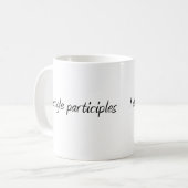 私は分詞をぶら下げます コーヒーマグカップ (正面左)