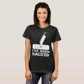 私は切断された障害プロテーゼLをハッキングされた Tシャツ (正面フル)