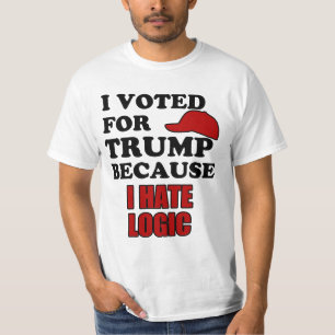 私は切札のために私が論理を憎むので投票しました Tシャツ