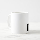 "私は切札"を愛します(右利きの) コーヒーマグカップ (正面左)