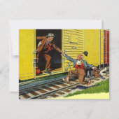 私は列車に間に合う発表の~を動かしました 案内状 (正面)