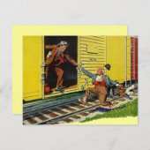 私は列車に間に合う発表の~を動かしました 案内状 (正面/裏面)