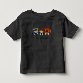 私は列車のワイシャツを愛します トドラーTシャツ