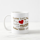 私は列車を愛します コーヒーマグカップ (左)