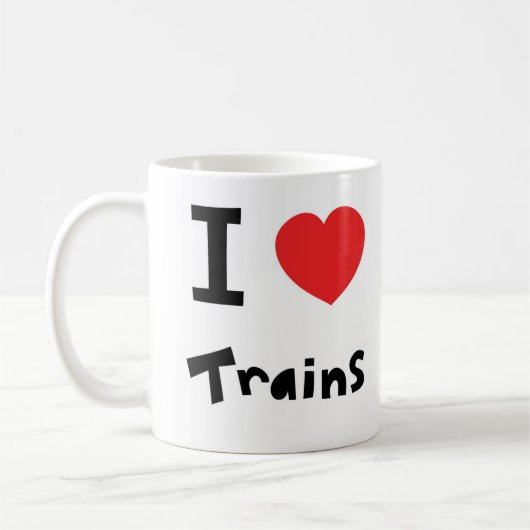 私は列車を愛します コーヒーマグカップ (左)
