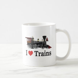 私は列車を愛します コーヒーマグカップ