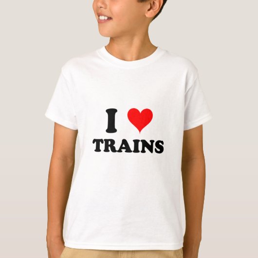私は列車を愛します Tシャツ (正面)