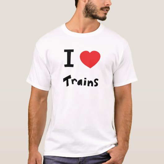 私は列車を愛します Tシャツ (正面)