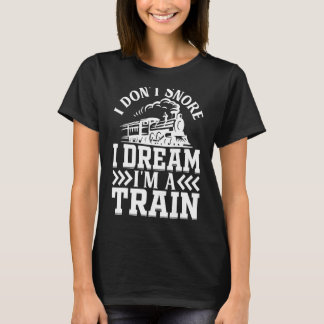 私は列車Lである夢を奪わない鉄道列車 Tシャツ