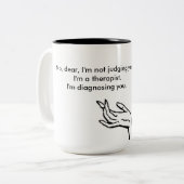 私は判断していません…私が診断している ツートーンマグカップ (正面左)